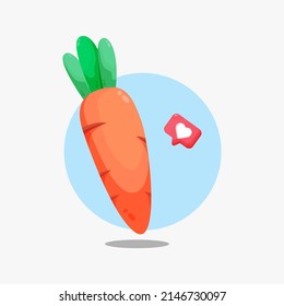 Cartoon carrot icon design vector