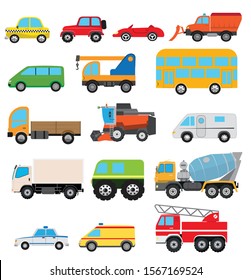 cartoon cars flat design pack