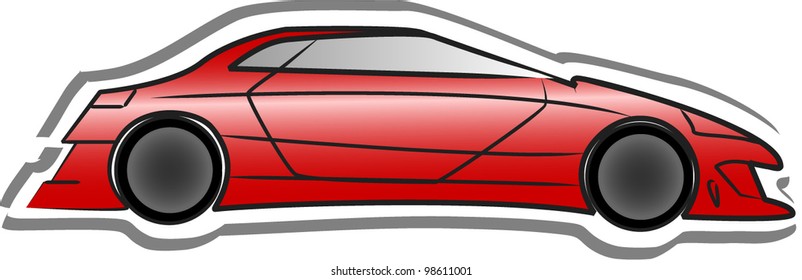 Cartoon cars, the vector