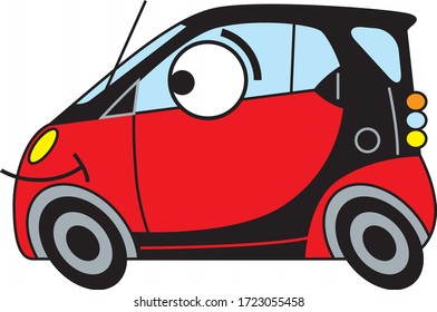 cartoon cars vector illustration funny kids