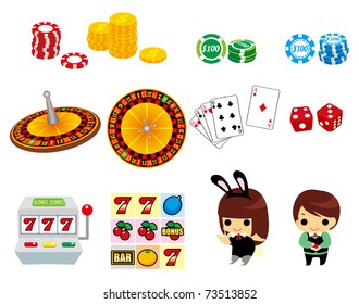 cartoon casino icon