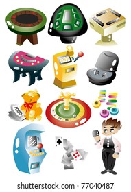 cartoon casino icon