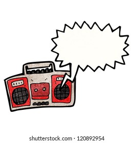 cartoon cassette player