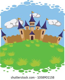 Cartoon castle background