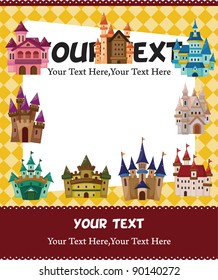 cartoon castle card