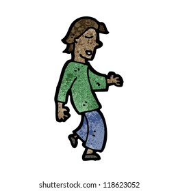caricatura de un hombre casual