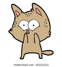 gato de desenho animado