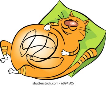 The cartoon cat