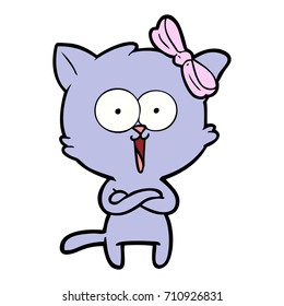 gato de dibujos animados