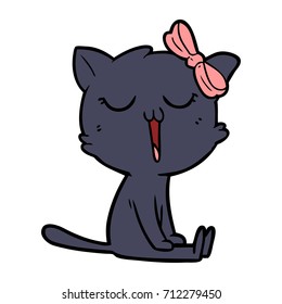 Cartoon-Katze