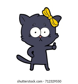 gato de dibujos animados