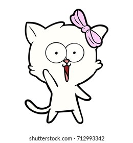 Cartoon-Katze