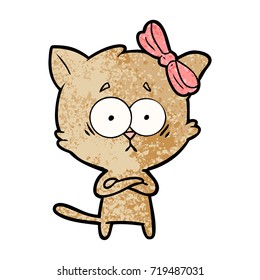 gato de dibujos animados