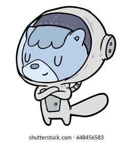 cartoon cat astronaut animals