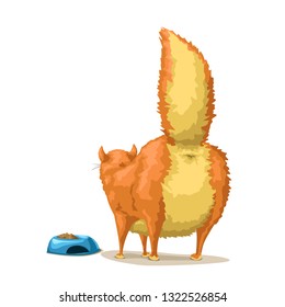 cartoon cat back view
