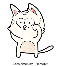 Cartoon Katze ist süß