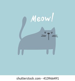 Cartoon cat card