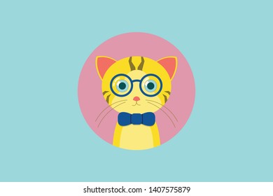 Cartoon Cat character - flat design