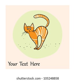 cartoon cat character. vector
