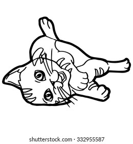 Cat Coloring Page - 333193343 的类似图片、库存照片和矢量图 | Shutterstock