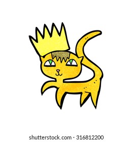cartoon cat with crown