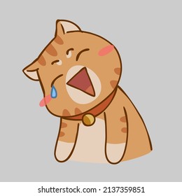 cartoon cat cute happy naughty