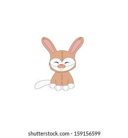 Cartoon cat dressed in bunny