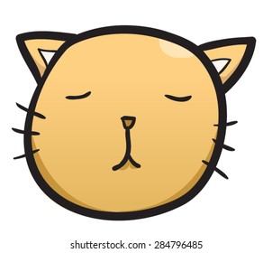 Cartoon cat expression