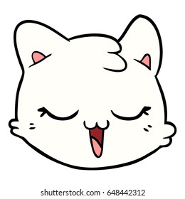 cartoon cat face