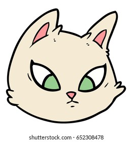 cartoon cat face