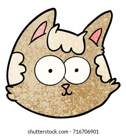 cartoon cat face