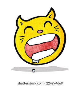 cartoon cat face symbol