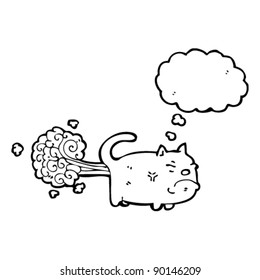 cartoon cat farting