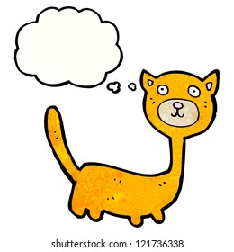 cartoon cat having an idea