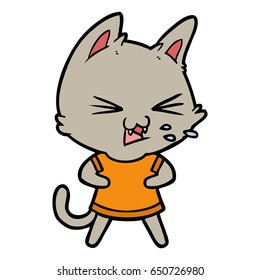 silbido de gatos de dibujos animados
