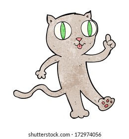 cartoon cat with idea