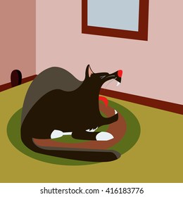cartoon cat illustration