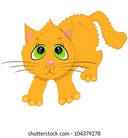 cartoon cat illustration. domastic pet animal.
