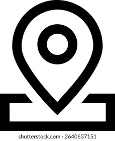 A cartoon cat illustration, likely intended for use as a map pin or navigational icon. Features a simple and clean aesthetic.