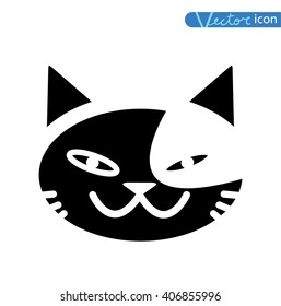 cartoon cat  illustration, vector.