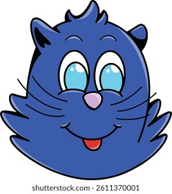 cartoon cat illustration vector sticker