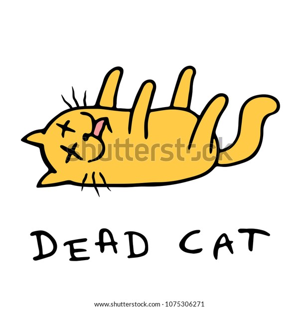 Image Vectorielle De Stock De Le Chat De Dessin Animé A