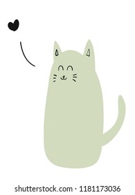 cartoon cat love
