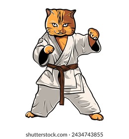 Cartoon cat martial arts | Kungfu cat | Karate Cat