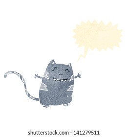 maullar a gato de dibujos animados