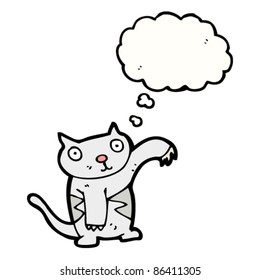cartoon cat pawing