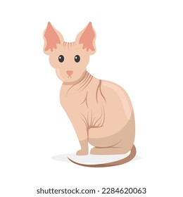 cartoon cat. pet characters illustration