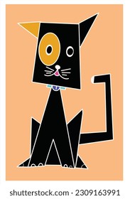 cartoon cat set, vector Cat