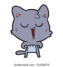 cartoon cat singing