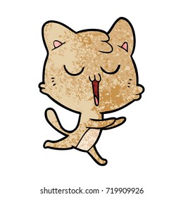 cartoon cat singing
